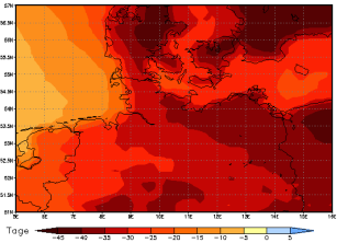 Gebietsmittel dieses Klimalaufs: -30 Tage