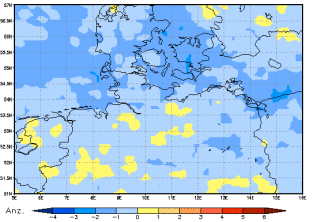 Gebietsmittel dieses Klimalaufs: -1 