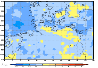 Gebietsmittel dieses Klimalaufs: -1 