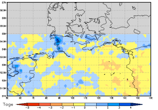 Gebietsmittel dieses Klimalaufs: 0 Tage