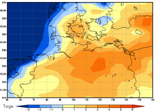 Gebietsmittel dieses Klimalaufs: 0 Tage