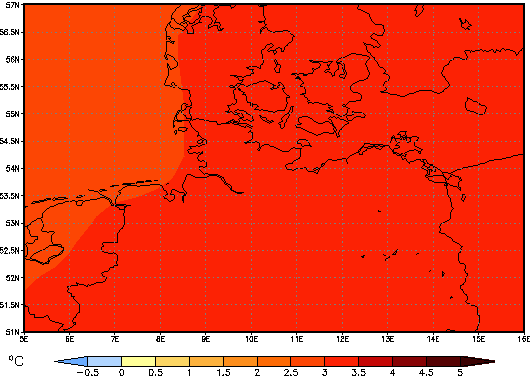 Gebietsmittel dieses Klimalaufs: +3.3°C