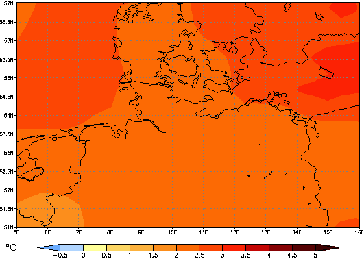 Gebietsmittel dieses Klimalaufs: +2.3°C