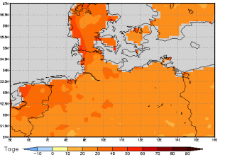 Gebietsmittel dieses Klimalaufs: +31 Tage