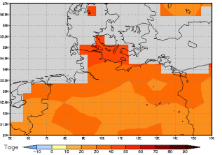 Gebietsmittel dieses Klimalaufs: +34 Tage