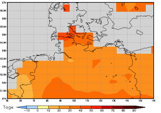 Gebietsmittel dieses Klimalaufs: +29 Tage