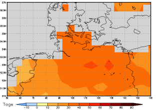 Gebietsmittel dieses Klimalaufs: +33 Tage