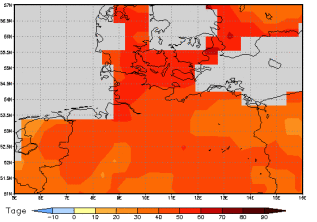 Gebietsmittel dieses Klimalaufs: +48 Tage